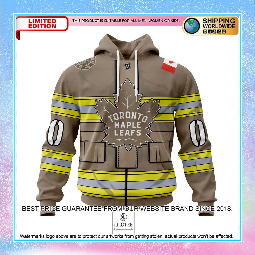 personalized nhl toronto maple leafs honorr firefighter as hero of the game shirt hoodie 1 145