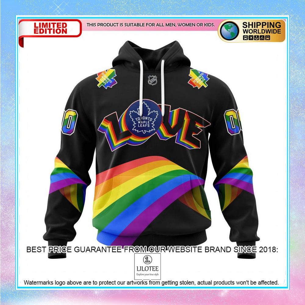 personalized nhl toronto maple leafs lgbt pride shirt hoodie 1 727