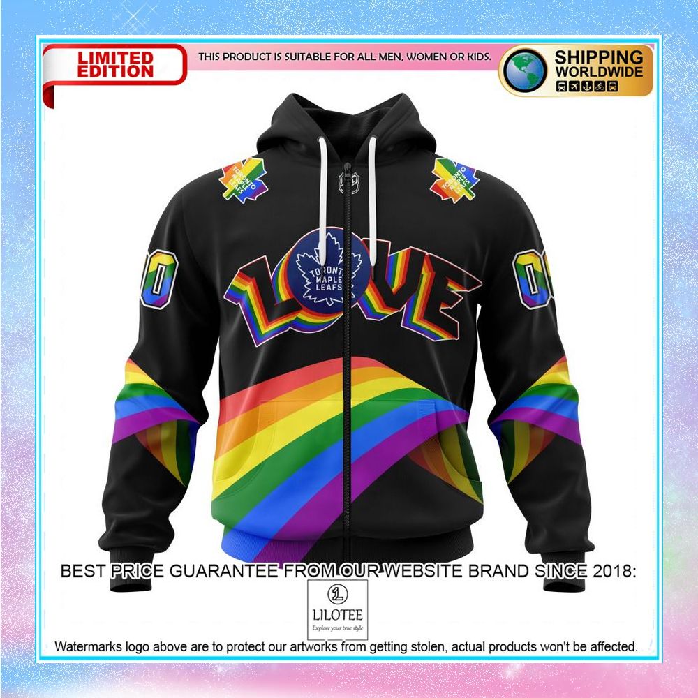 personalized nhl toronto maple leafs lgbt pride shirt hoodie 2 742