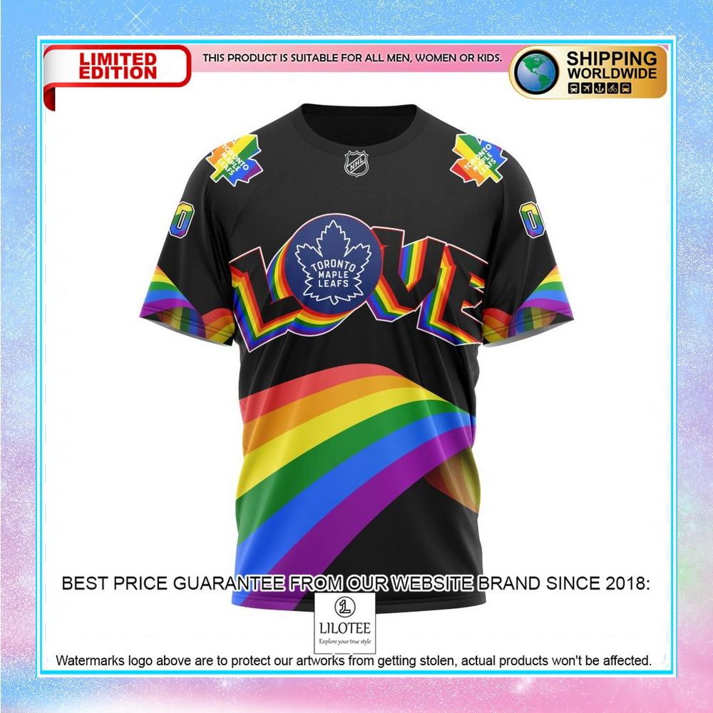 personalized nhl toronto maple leafs lgbt pride shirt hoodie 8 692