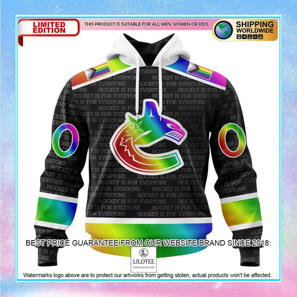 personalized nhl vancouver canucks pride design hockey is for everyone shirt hoodie 1 316