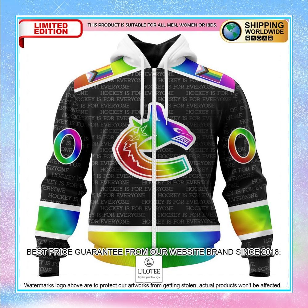 personalized nhl vancouver canucks pride design hockey is for everyone shirt hoodie 2 803