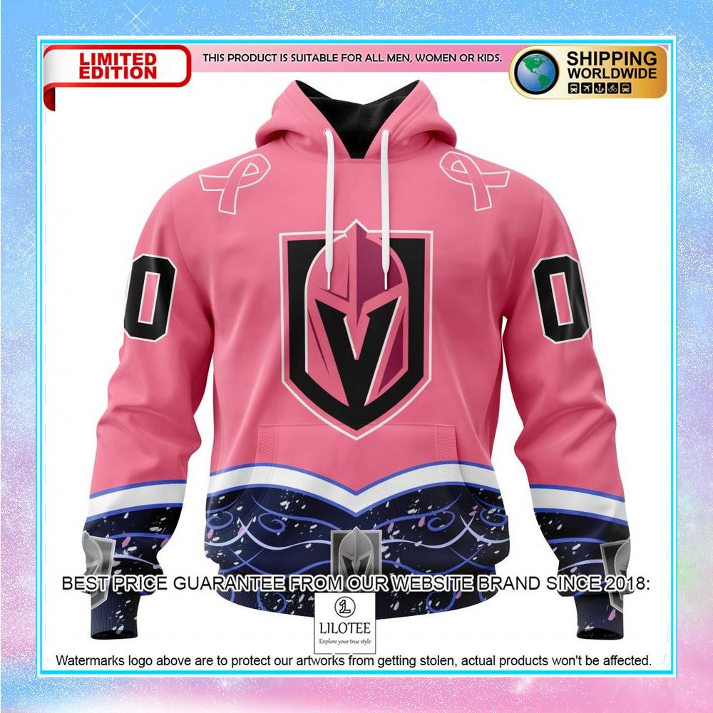 personalized nhl vegas golden knights hockey fights cancer shirt hoodie 1 438