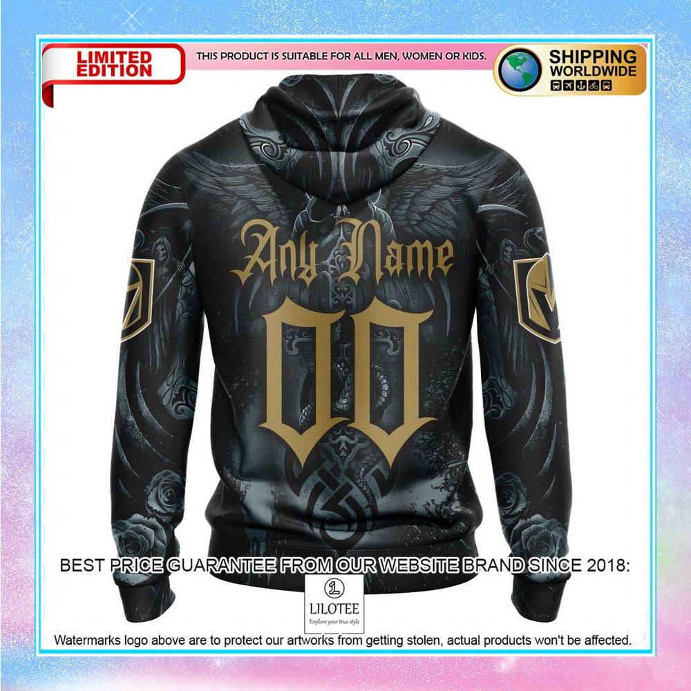 personalized nhl vegas golden knights skull art shirt hoodie 3 804