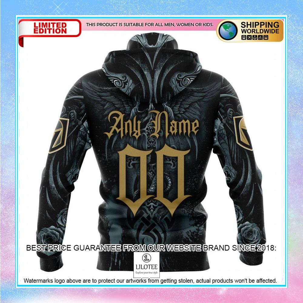 personalized nhl vegas golden knights skull art shirt hoodie 5 217