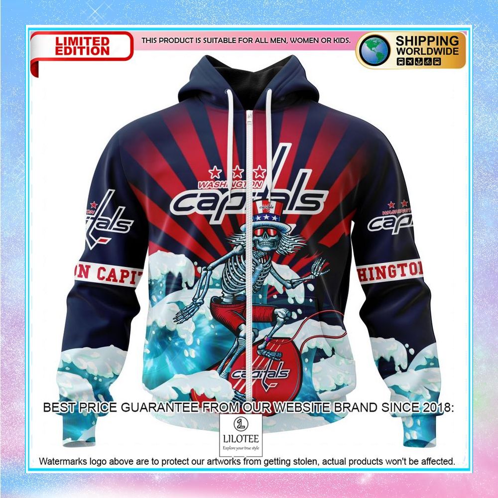 personalized nhl washington capitals for the grateful dead shirt hoodie 2 973