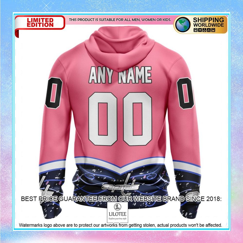 personalized nhl washington capitals hockey fights cancer shirt hoodie 3 548