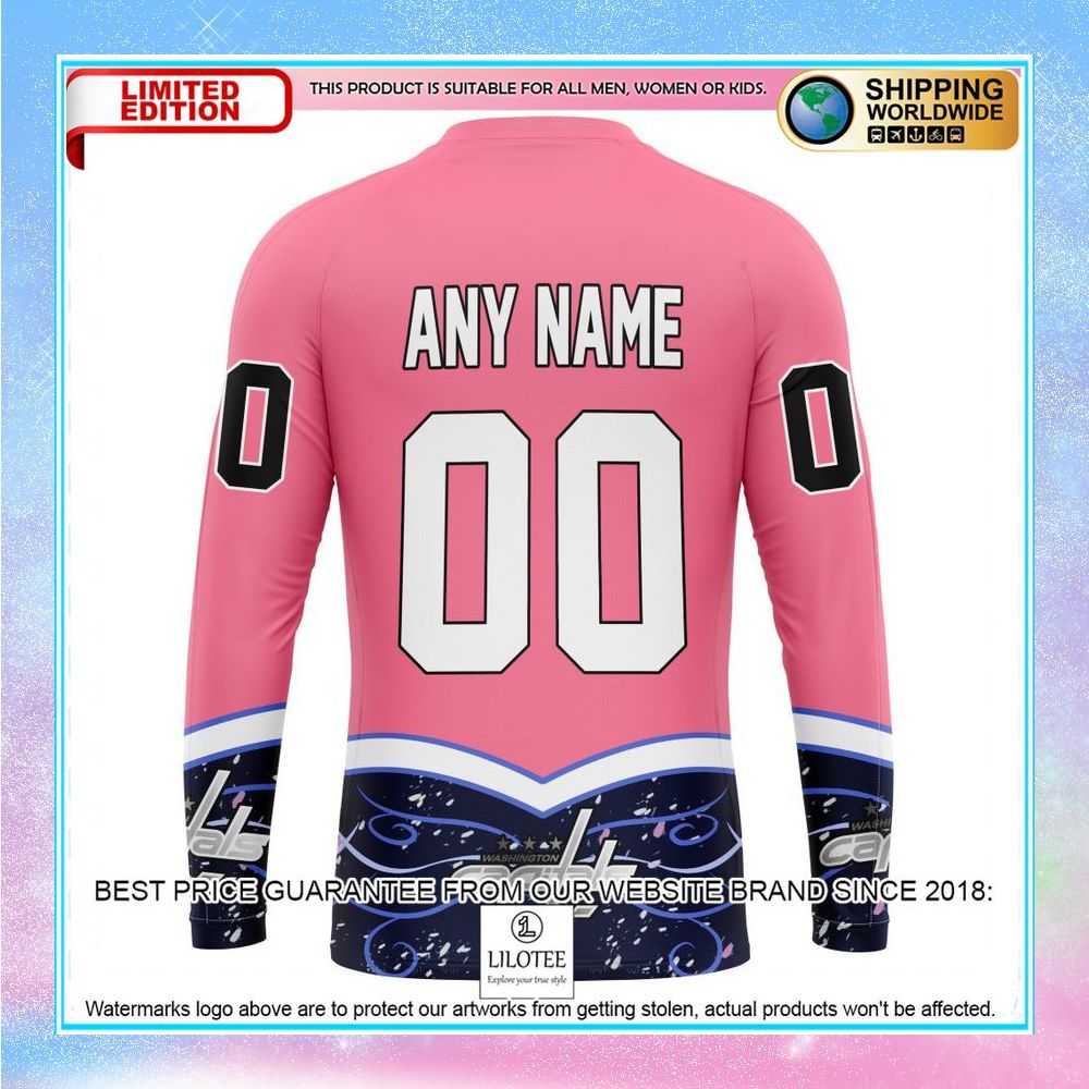 personalized nhl washington capitals hockey fights cancer shirt hoodie 7 827