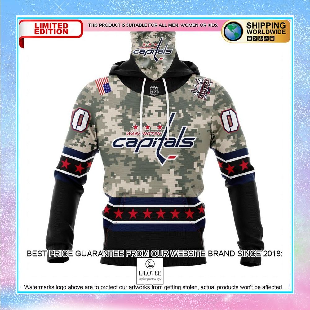 personalized nhl washington capitals honor military with camo shirt hoodie 4 777