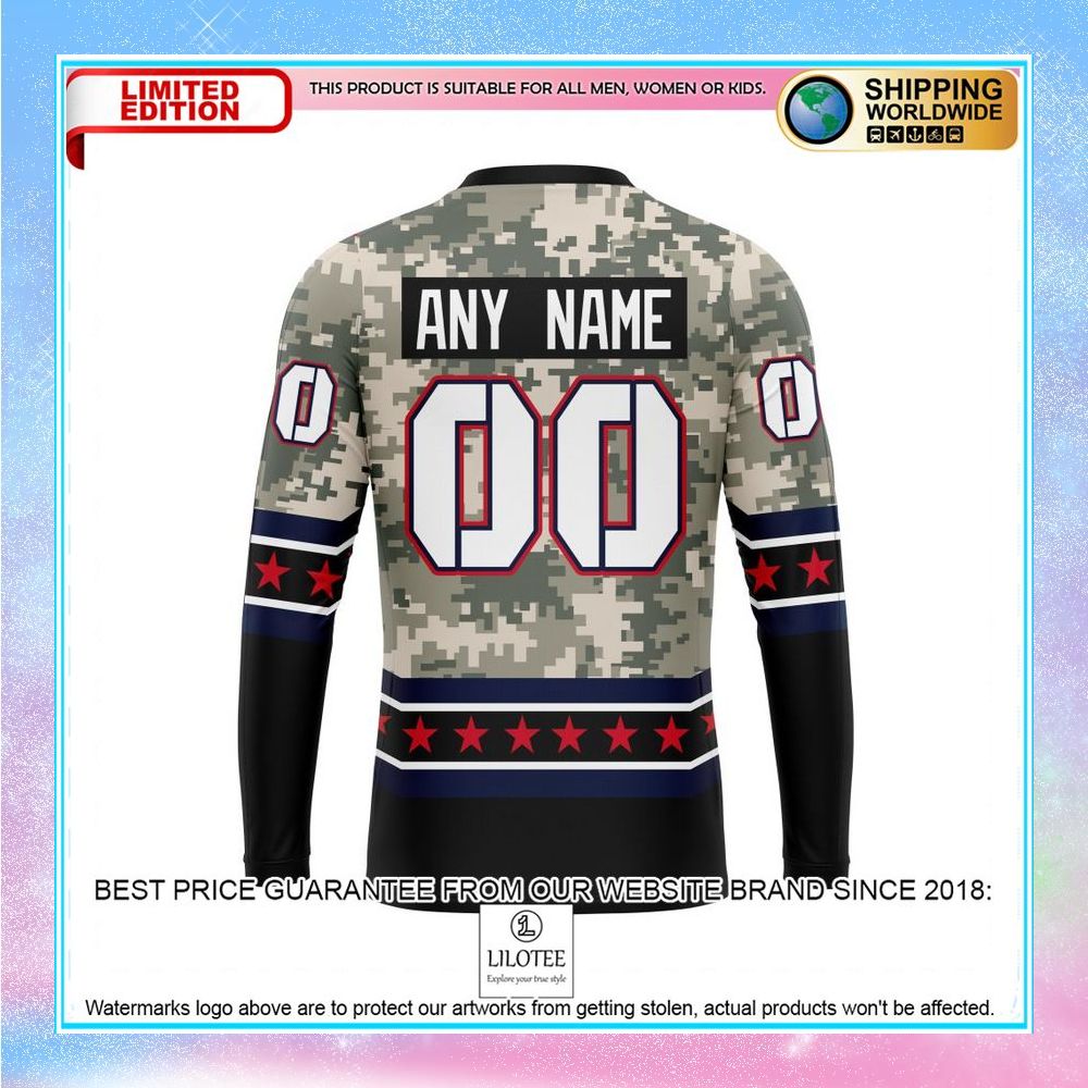 personalized nhl washington capitals honor military with camo shirt hoodie 7 63