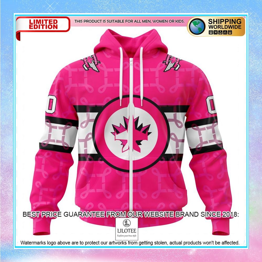 personalized nhl winnipeg jets breast cancer shirt hoodie 2 78