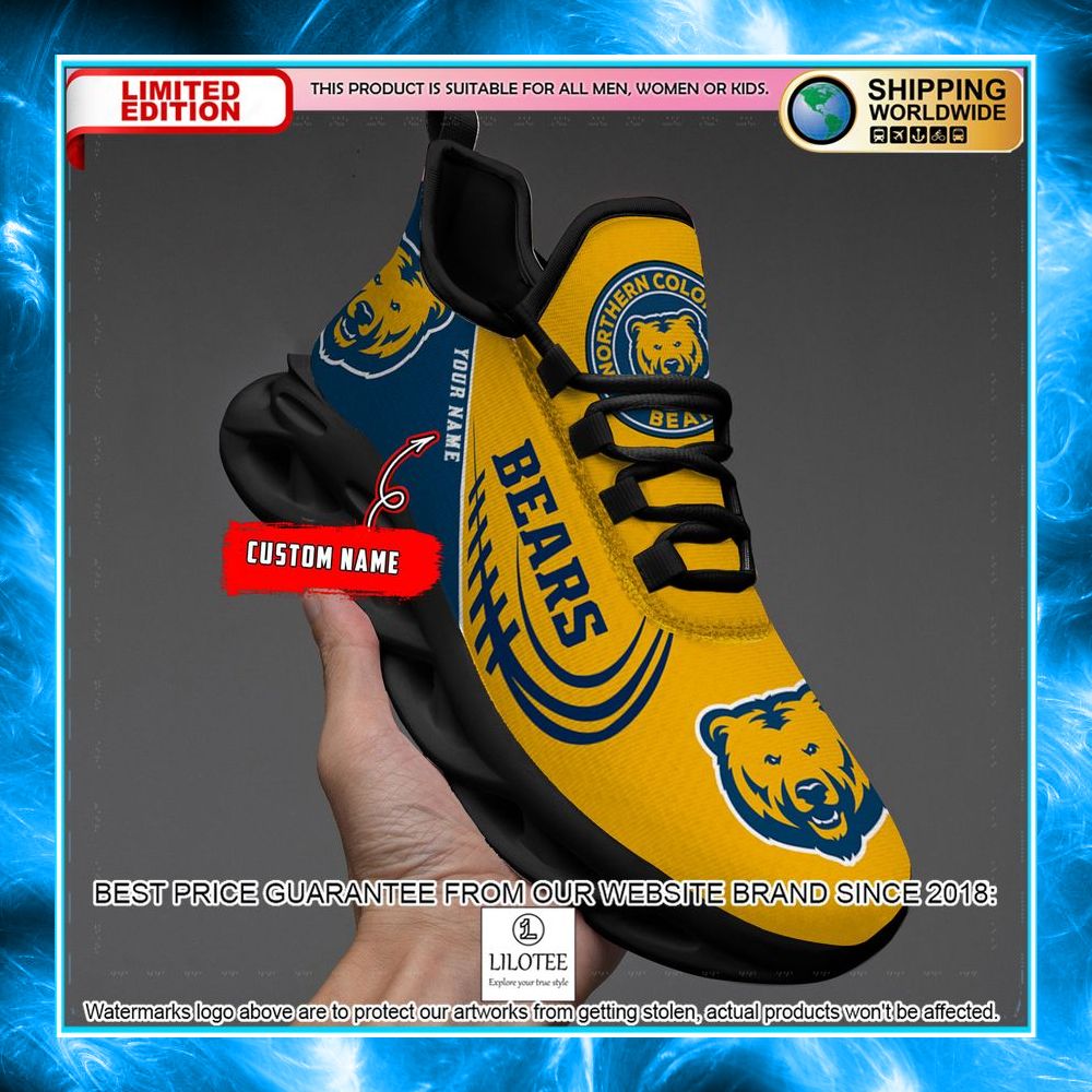 personalized northern colorado bears max soul shoes 2 934
