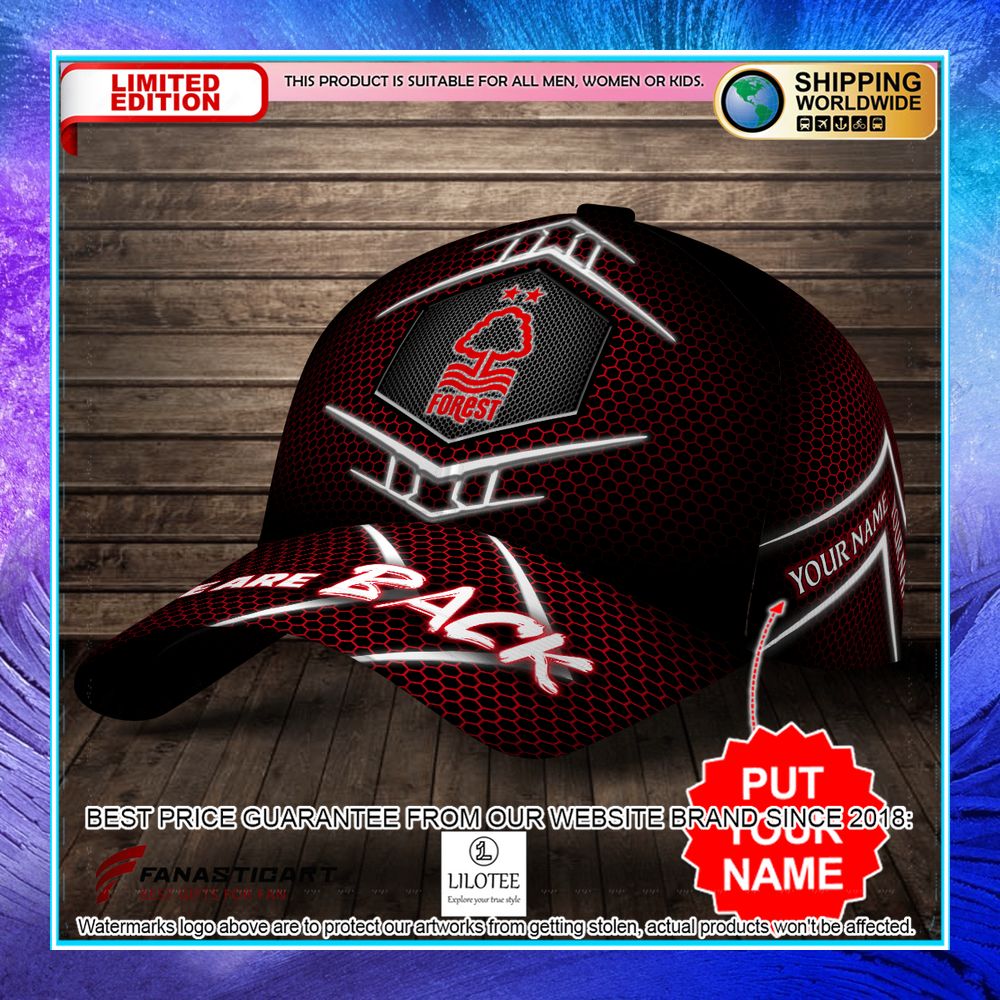 personalized nottingham forest fc we are back classic cap 2 513