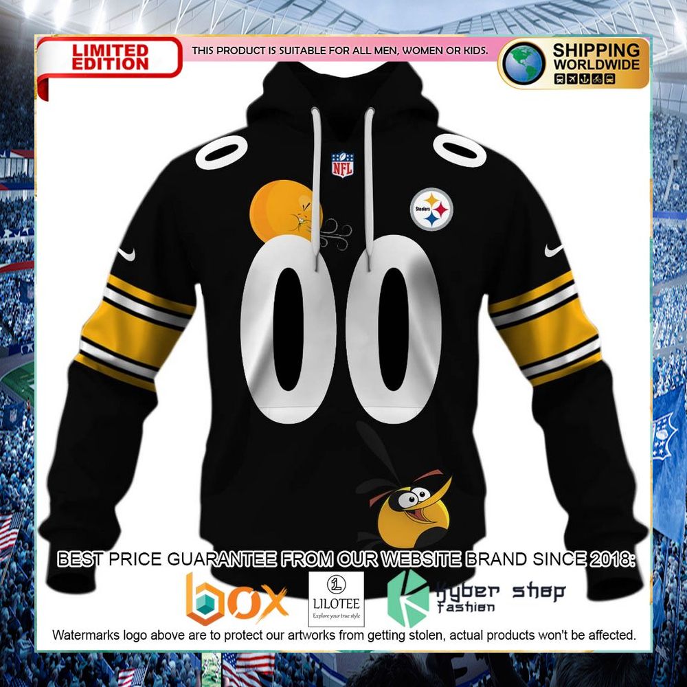 personalized pittsburgh steelers nfl x angry birds hoodie shirt 1 42