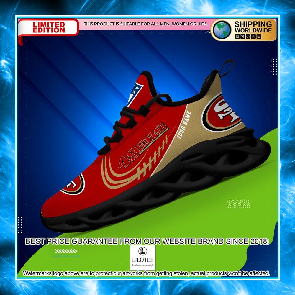 personalized san francisco 49ers max soul shoes 2 278