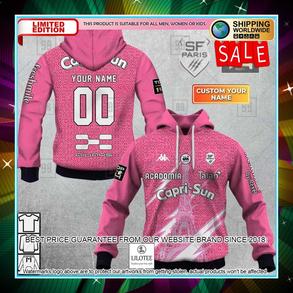 personalized stade francais paris rugby 2223 3d shirt hoodie 1 164