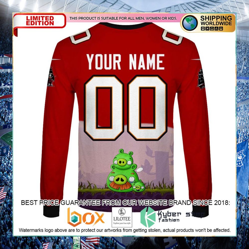 Personalized Tampa Bay Buccaneers NFL x Angry Birds Hoodie, Shirt - LIMITED EDITION 7 personalized tampa bay buccaneers nfl x angry birds hoodie shirt 7 734