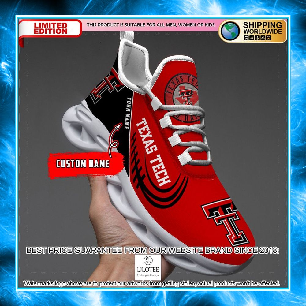 personalized texas tech red raiders max soul shoes 1 767