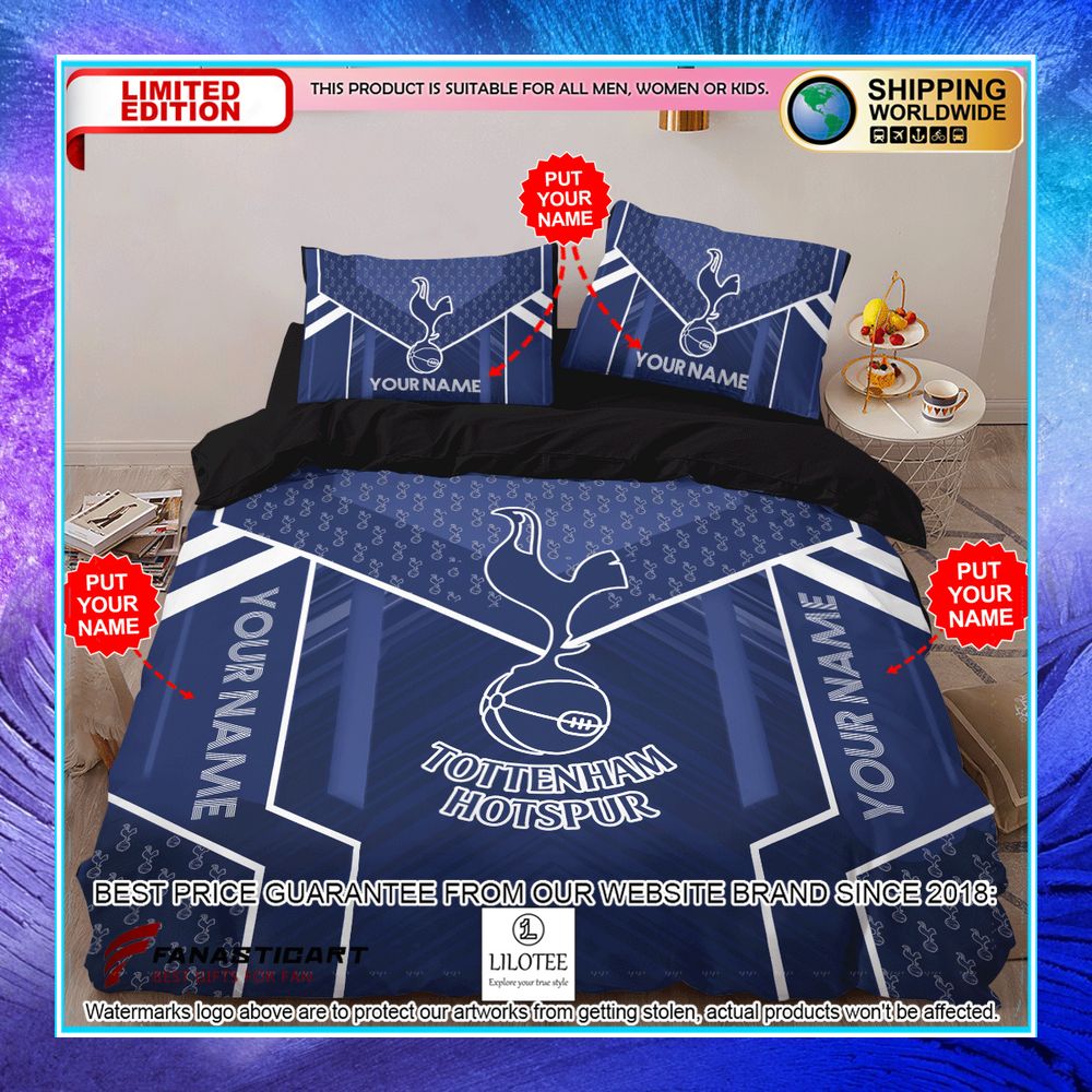 personalized tottenham hotspur bedding set 2 498