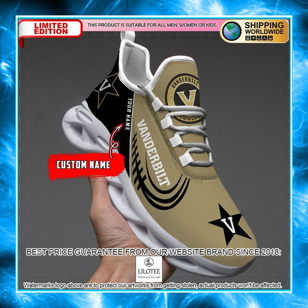personalized vanderbilt commodores max soul shoes 1 564