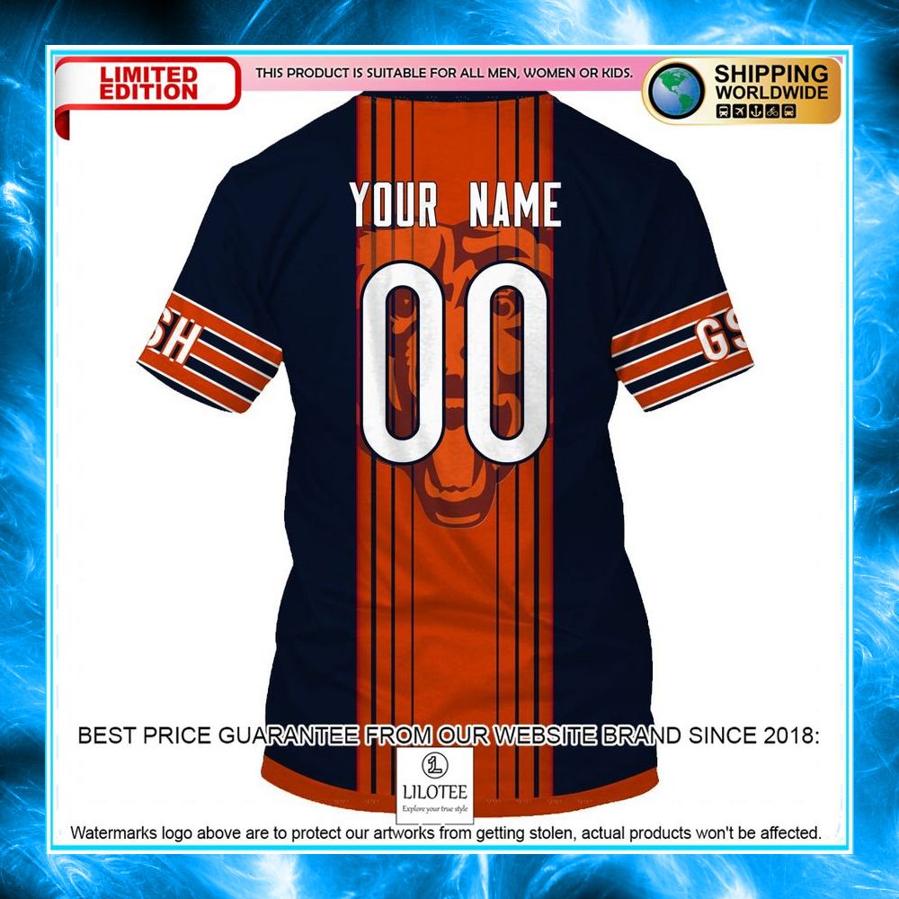 personalized walter payton chicago bears 3d shirt hoodie 8 226