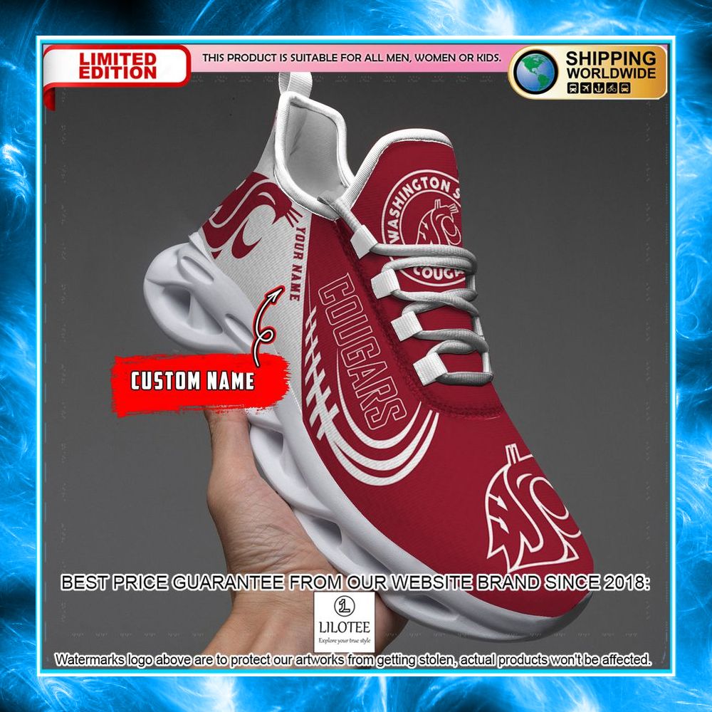 personalized washington state cougars max soul shoes 1 399