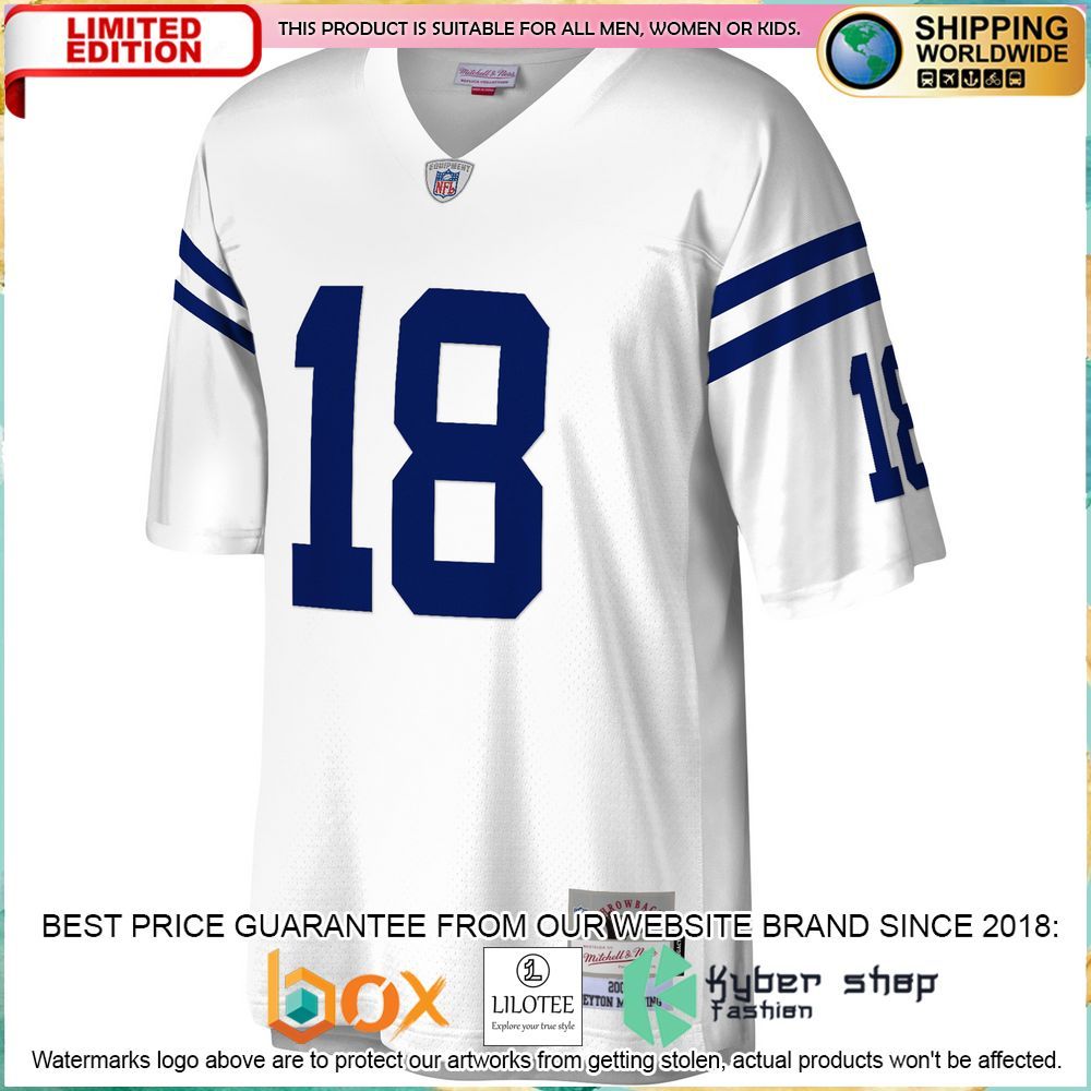 peyton manning indianapolis colts mitchell ness legacy replica white football jersey 2 411
