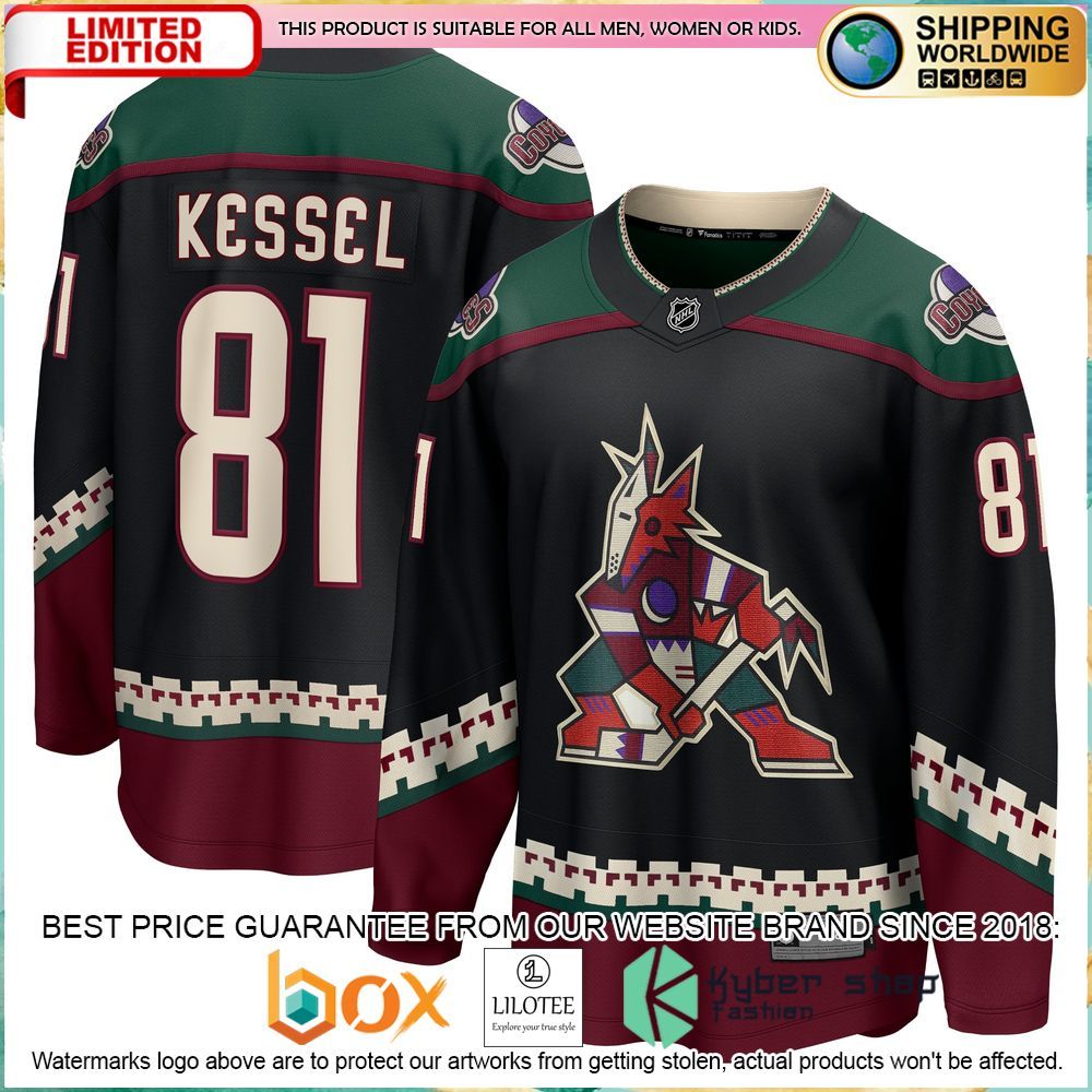 phil kessel arizona coyotes black hockey jersey 1 516