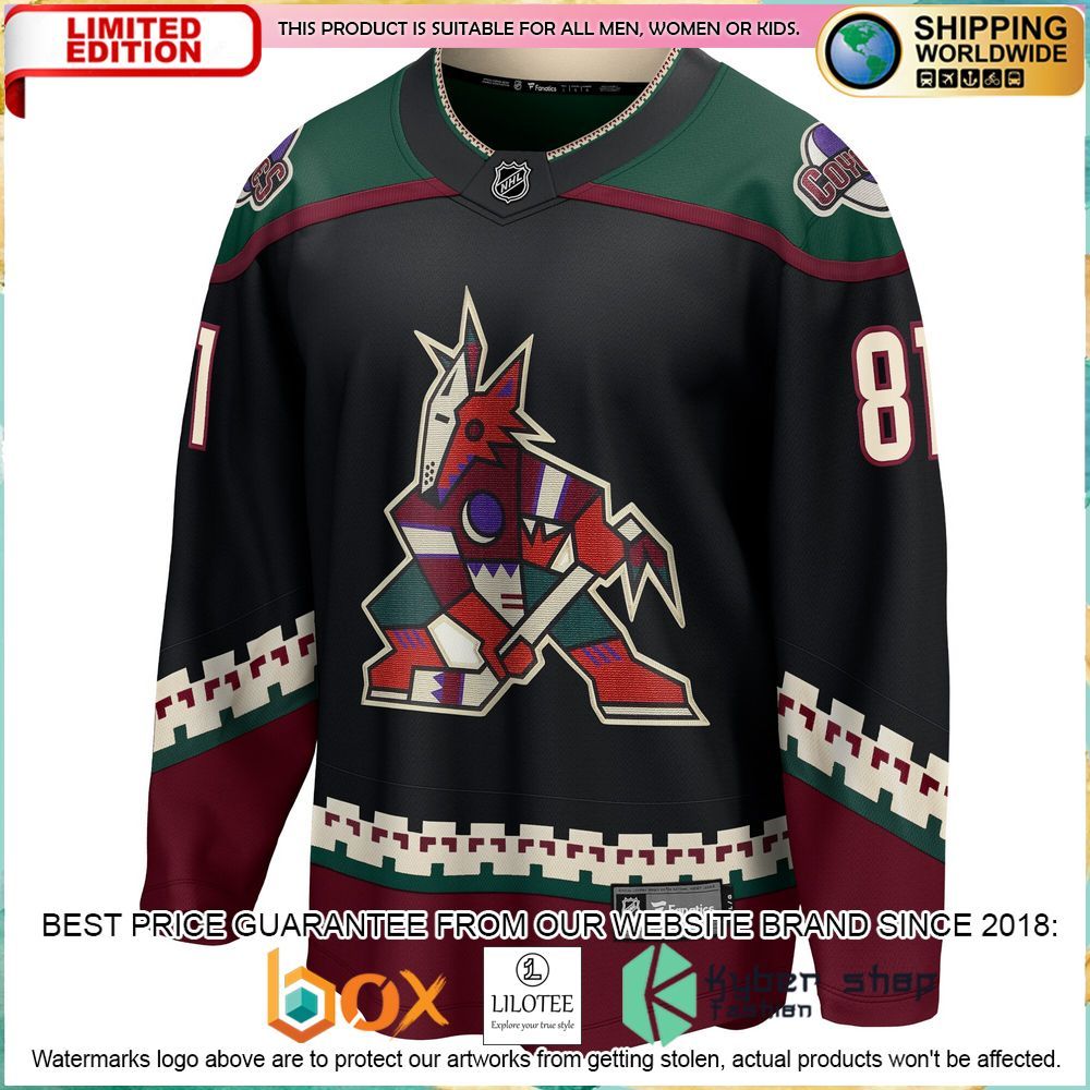 phil kessel arizona coyotes black hockey jersey 2 907