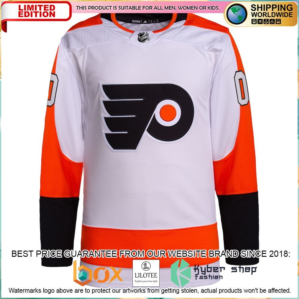 philadelphia flyers adidas away pro custom white hockey jersey 2 487