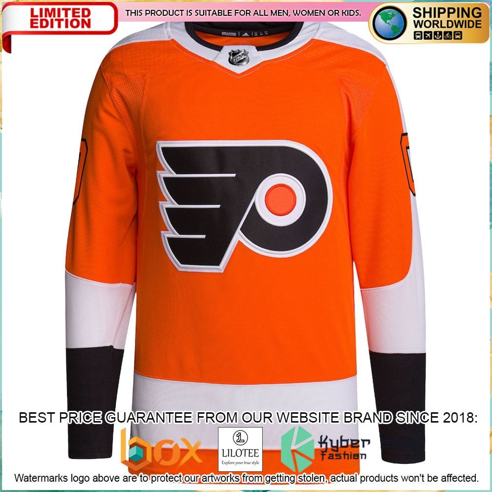 philadelphia flyers adidas custom orange hockey jersey 2 633