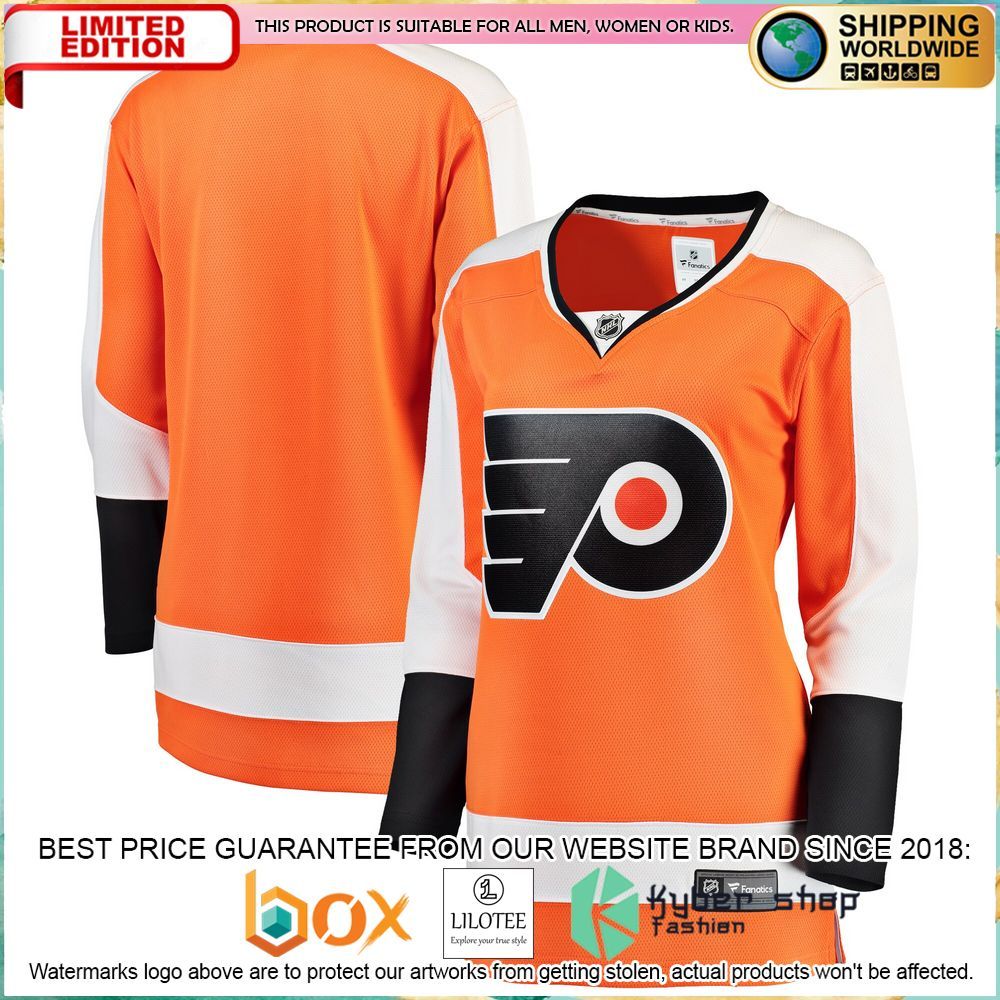 philadelphia flyers womens orange hockey jersey 1 567
