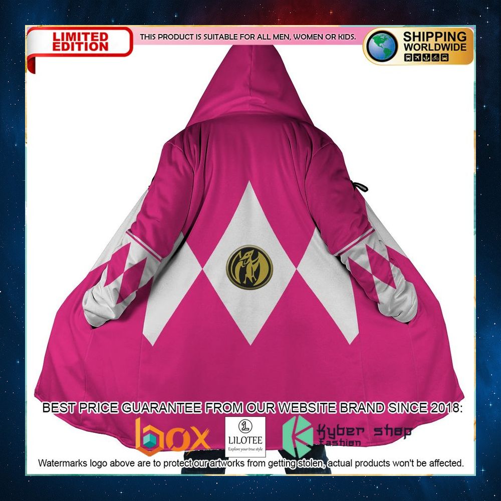 pink ranger mighty morphin power rangers dream cloak coat 1 376