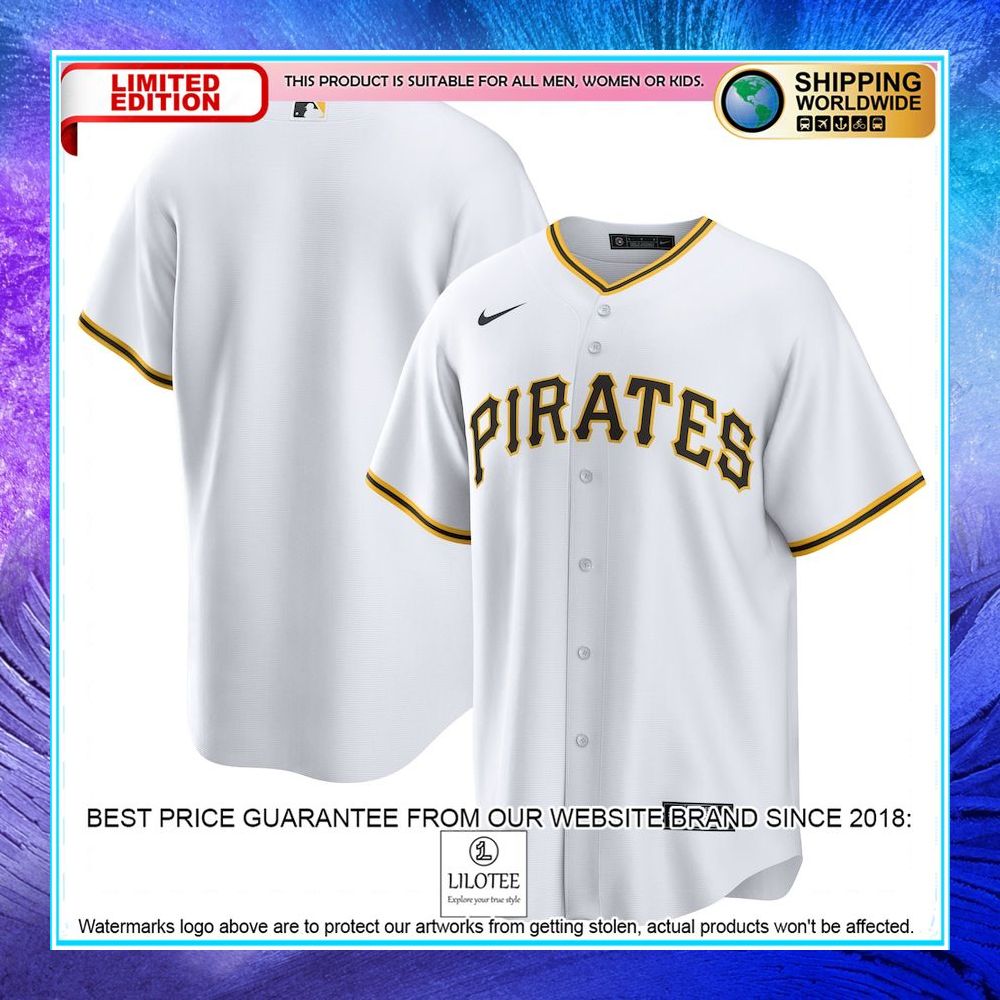 pittsburgh pirates nike home blank white baseball jersey 1 276
