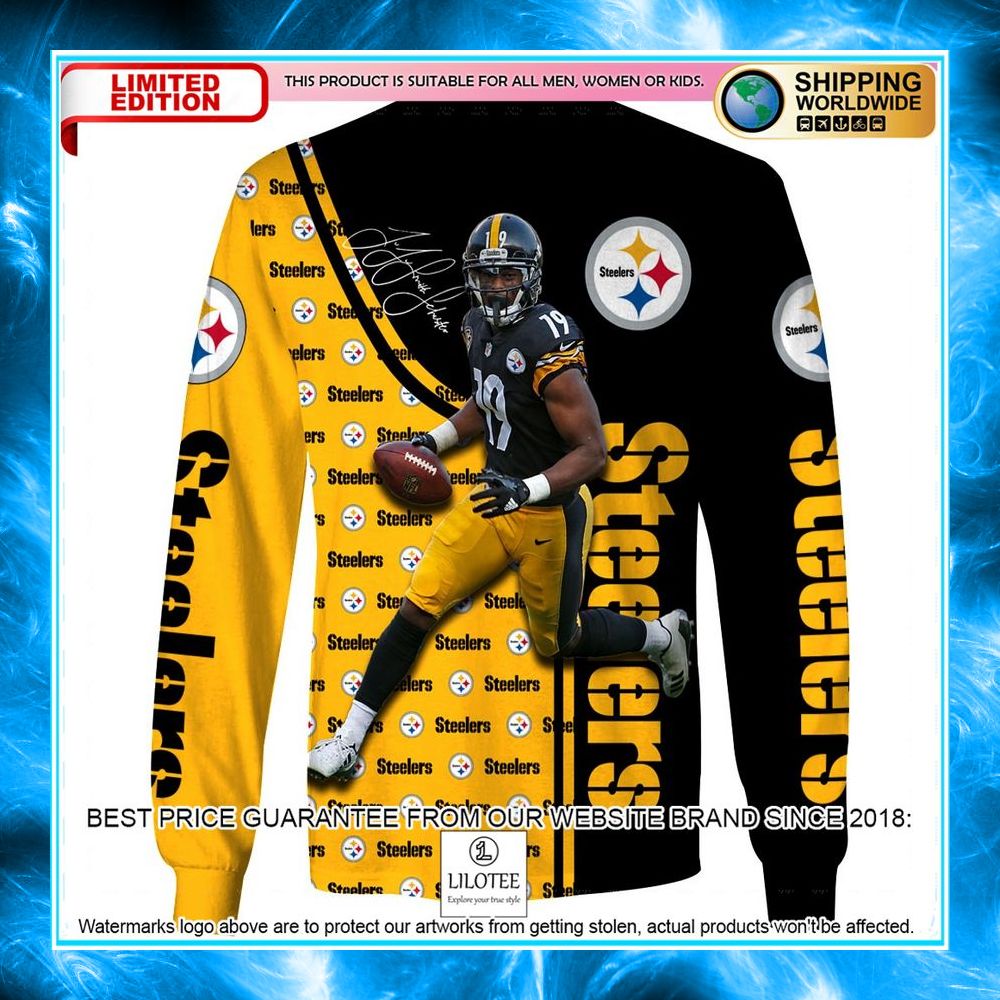 pittsburgh steelers smith schuster 19 3d shirt hoodie 3 65