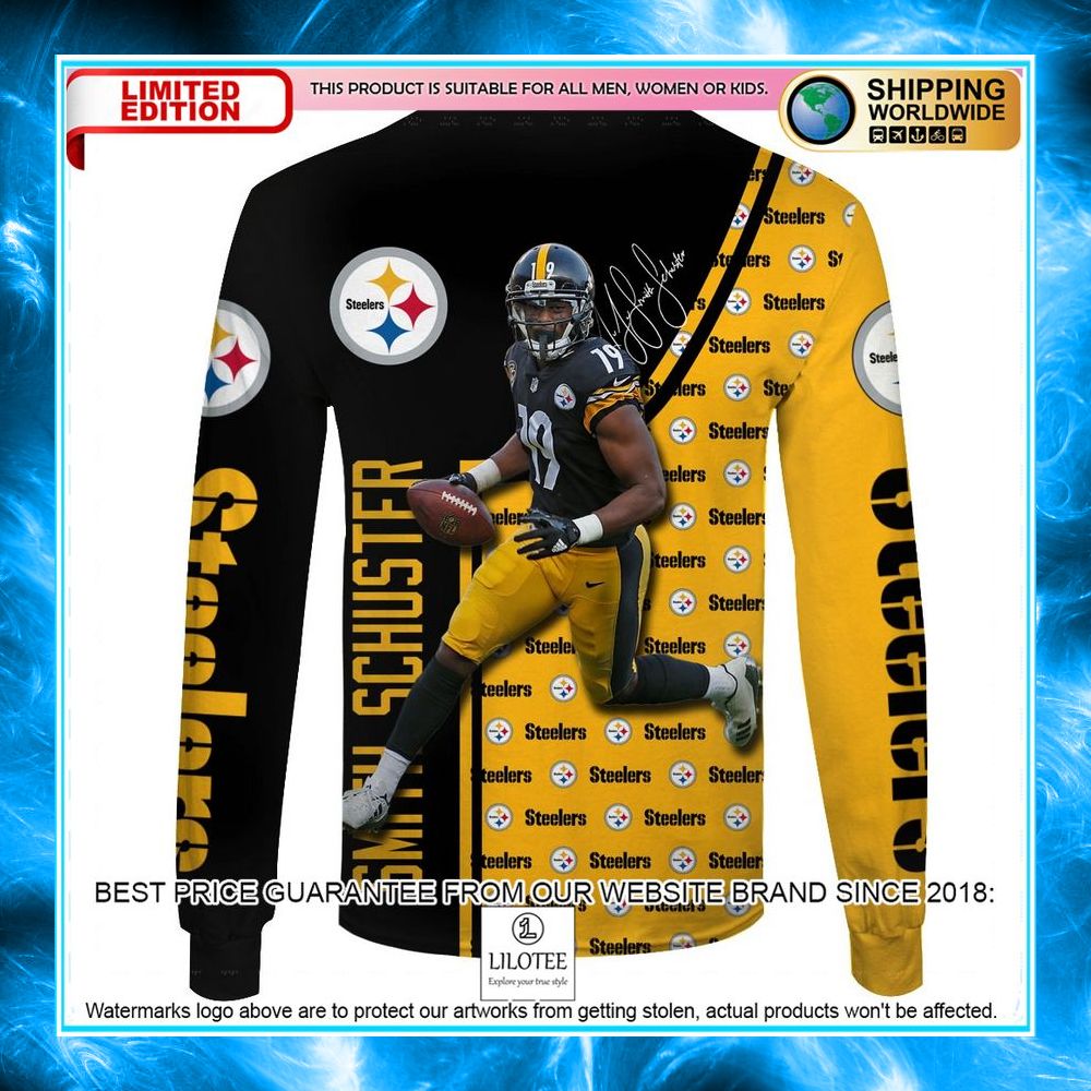 pittsburgh steelers smith schuster 19 3d shirt hoodie 7 45