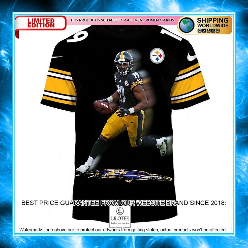 pittsburgh steelers smith schuster 3d shirt hoodie 2 173