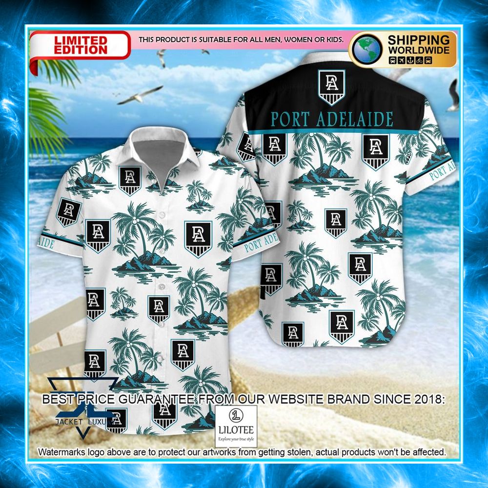 port adelaide football club hawaiian shirt shorts 1 14