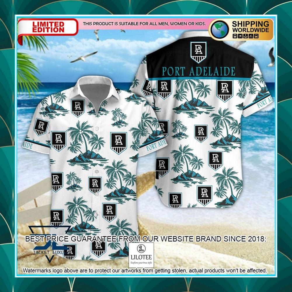 port adelaide football club hawaiian shirt shorts 1 422