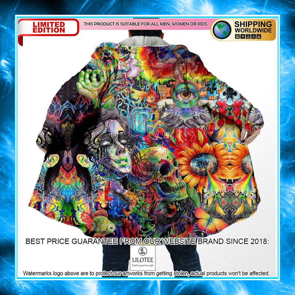 psychedelic menagerie hooded cloak 1 309