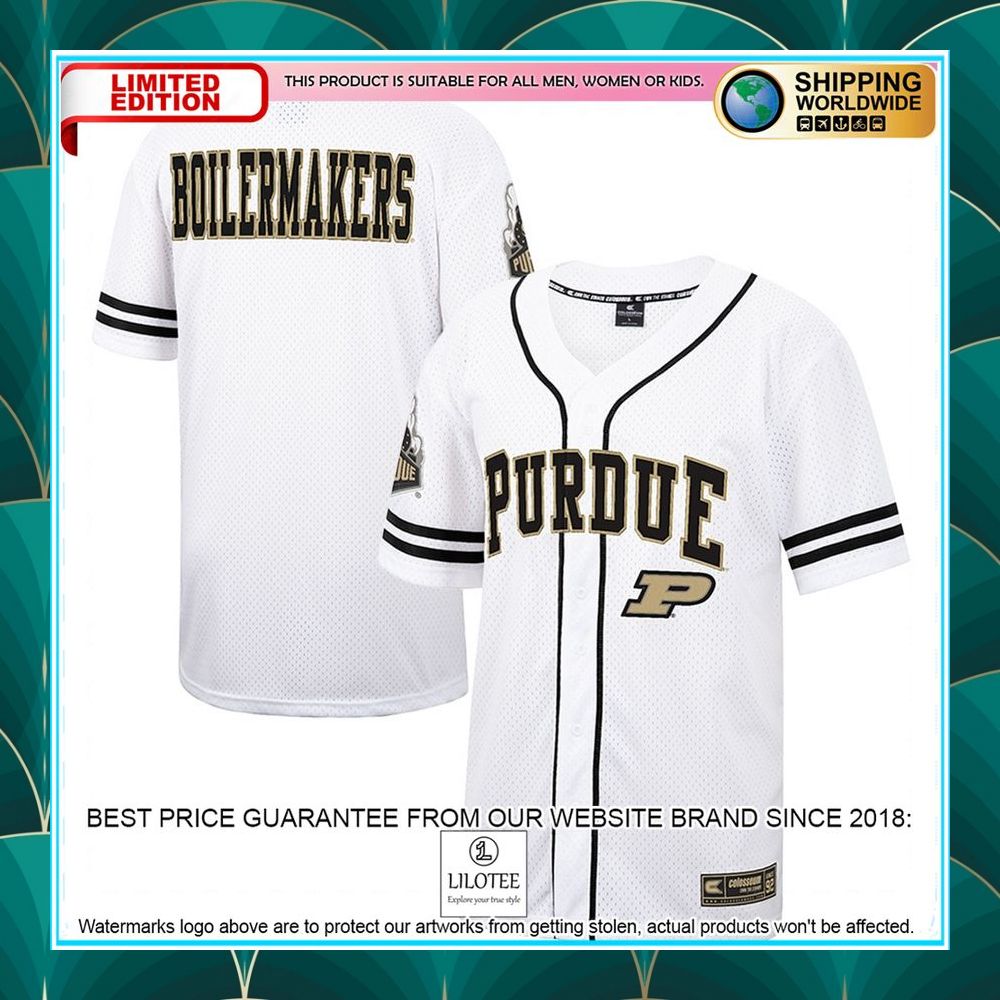 purdue boilermakers white black baseball jersey 4 477