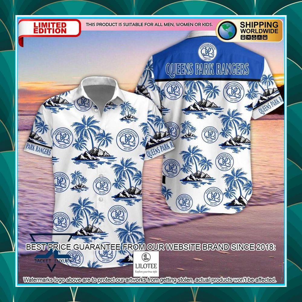 queens park rangers palm tree hawaiian shirt shorts 1 463