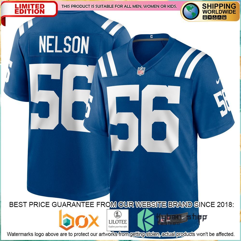 quenton nelson indianapolis colts nike royal football jersey 1 596