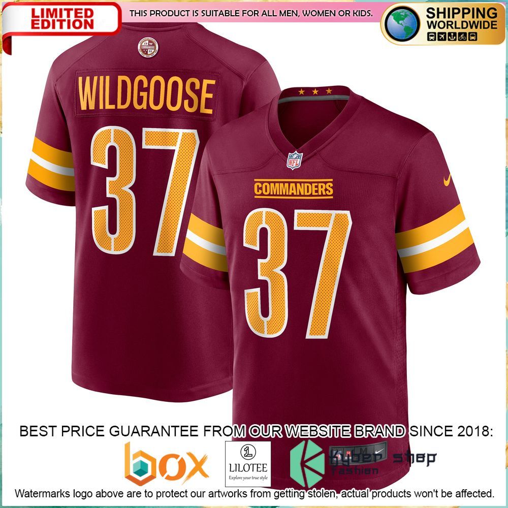 rachad wildgoose washington commanders nike burgundy football jersey 1 819