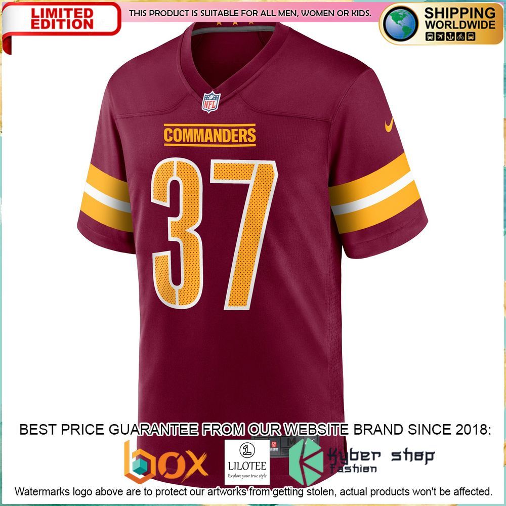 rachad wildgoose washington commanders nike burgundy football jersey 2 161