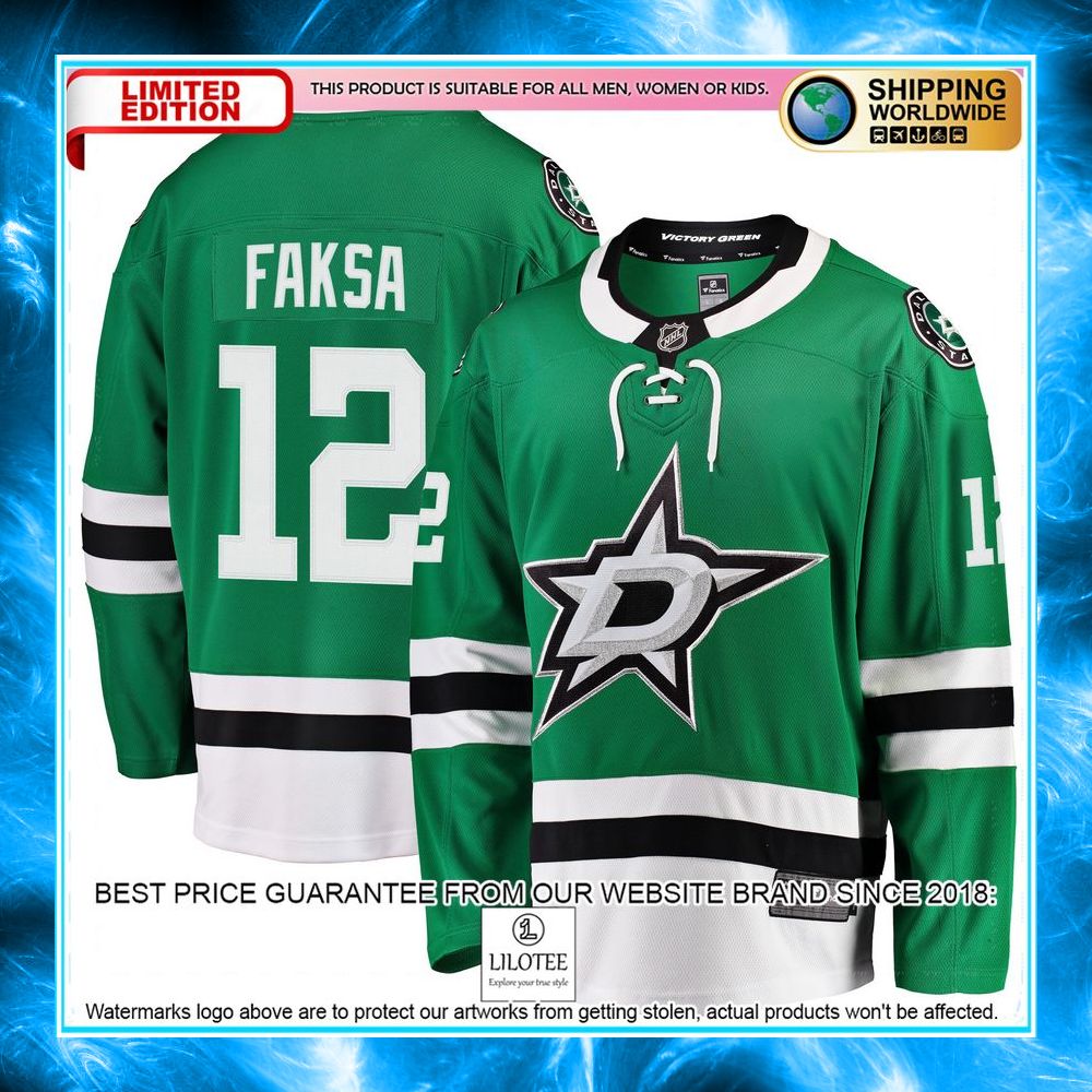 radek faksa dallas stars kelly green hockey jersey 1 584
