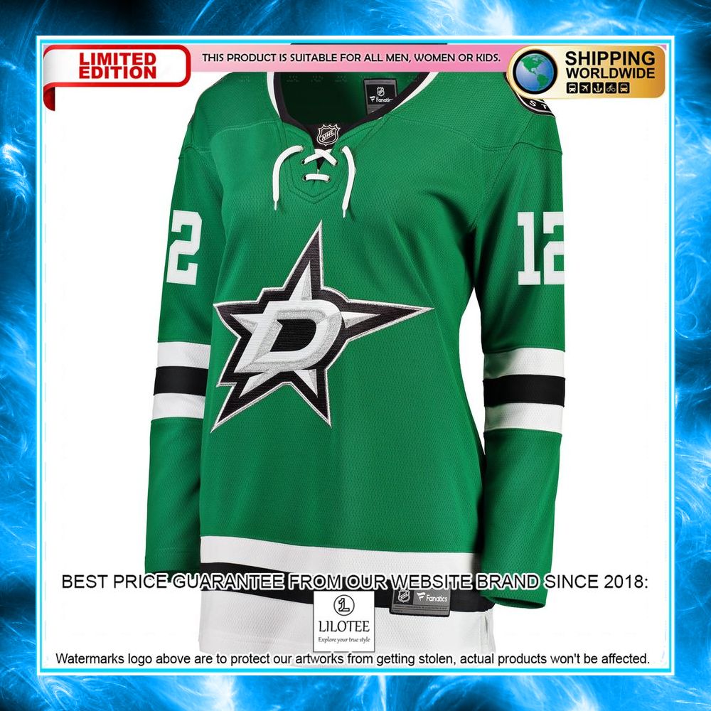radek faksa dallas stars womens kelly green hockey jersey 2 149