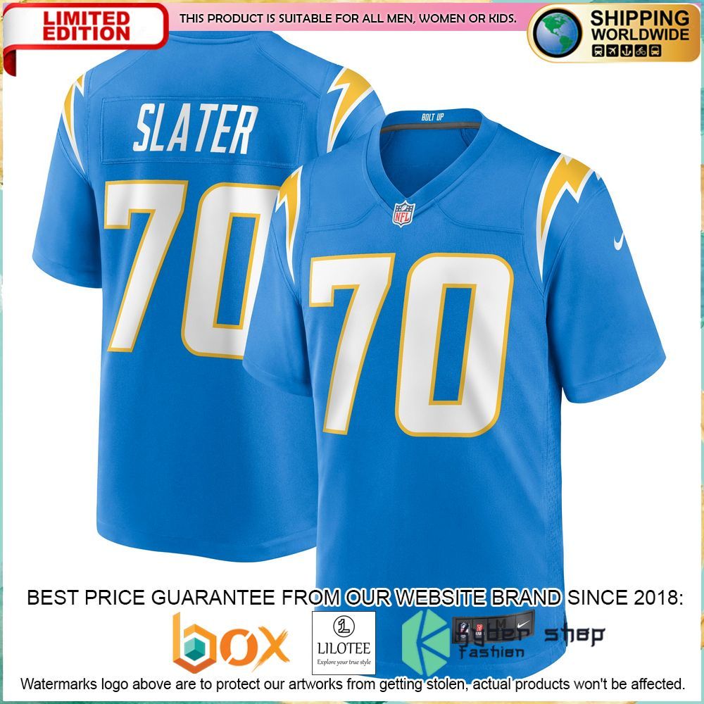 rashawn slater los angeles chargers team nike powder blue football jersey 1 370