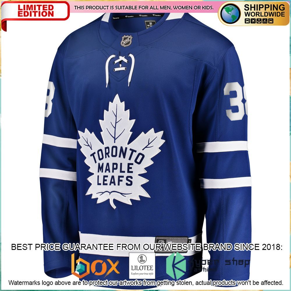 rasmus sandin toronto maple leafs replica blue hockey jersey 2 555