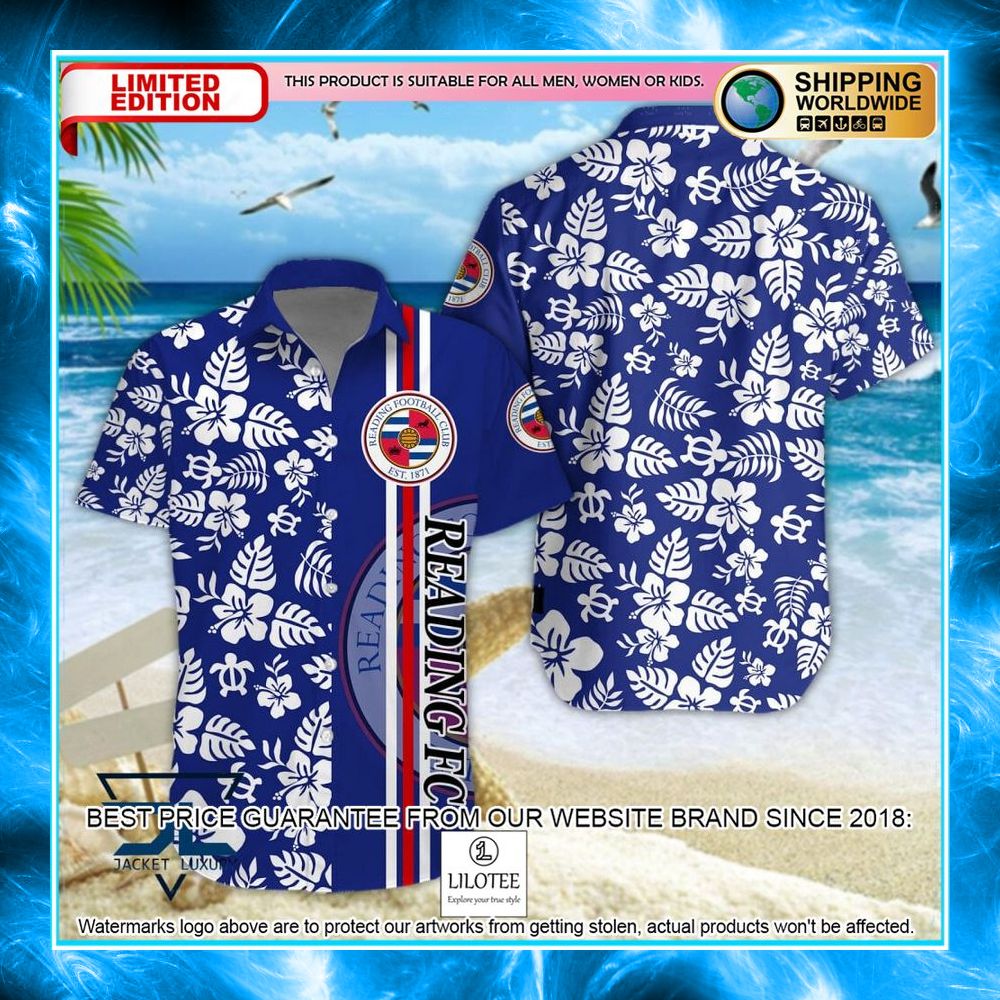 reading f c blue hawaiian shirt shorts 1 89